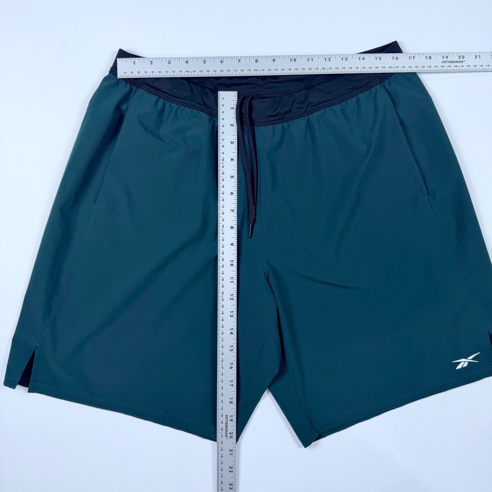 Reebok Workout Shorts Mens XL Green NWOT GJ6324 Training Activewear - Picture 5 of 8